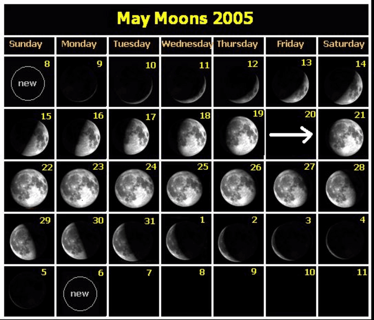 Moon Phase Calendar